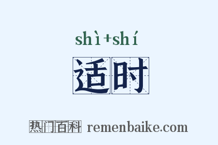 适时是什么意思的图片
